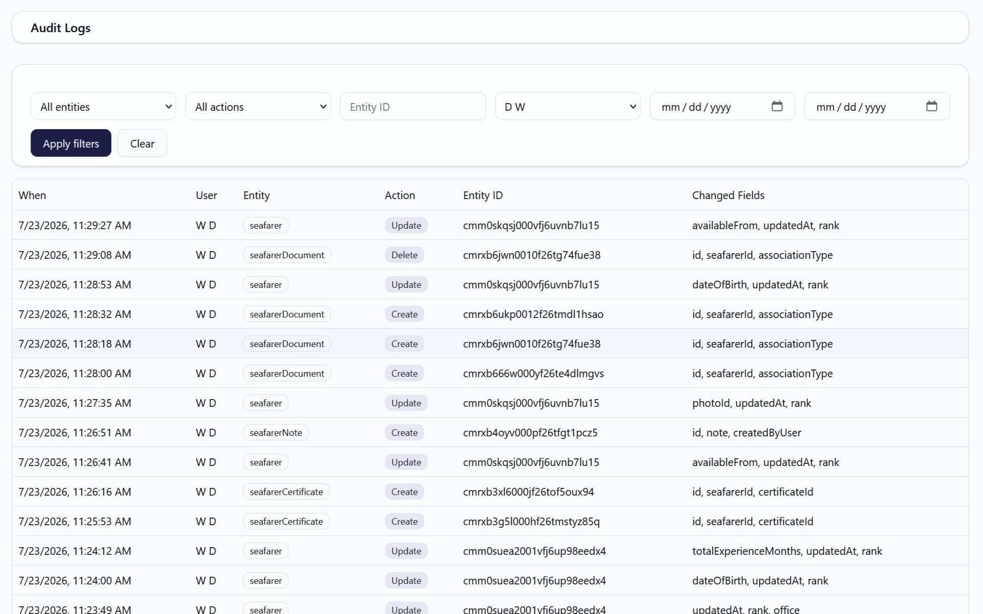 An audit trail you did not have to assemble